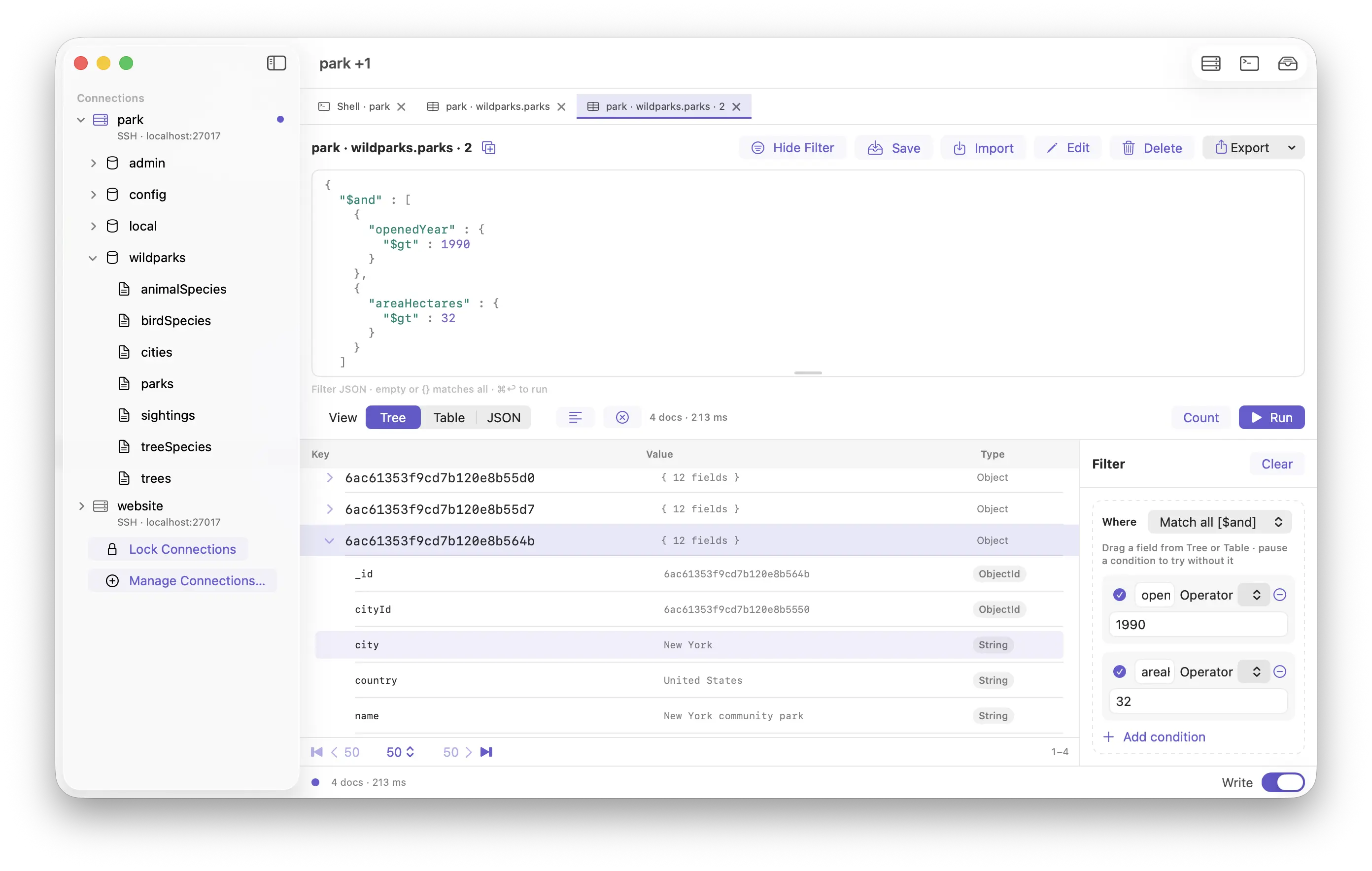MoonIDE collection browser